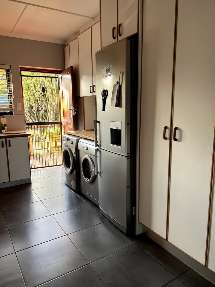 kitchen with washer and dryer